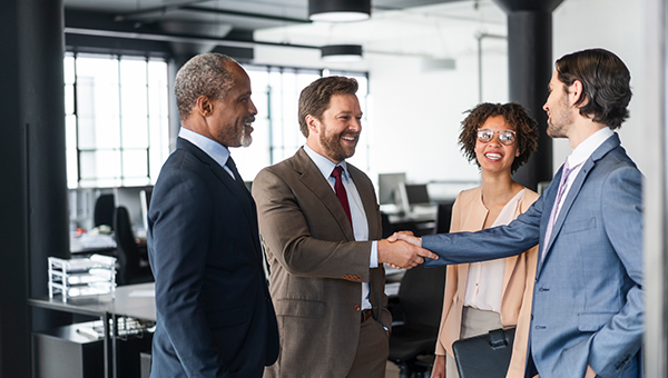 Group standing and introducing themselves