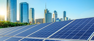Sky Line with Solar Panels