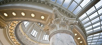 Ceiling of government building