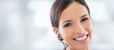 smiling support agent 