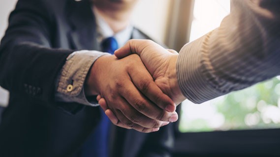 Channel Partners shaking hands.