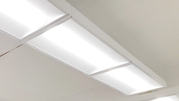 Ceiling lights on a roof