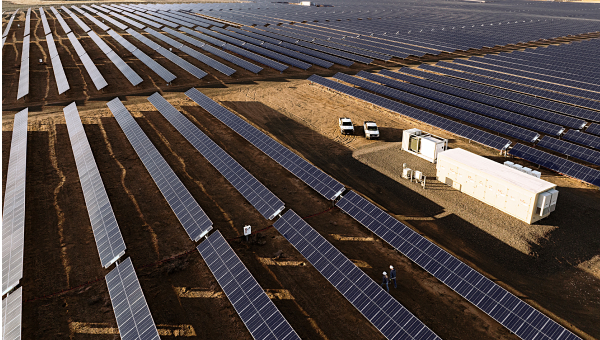 NextEra Energy ariel view of solar panels